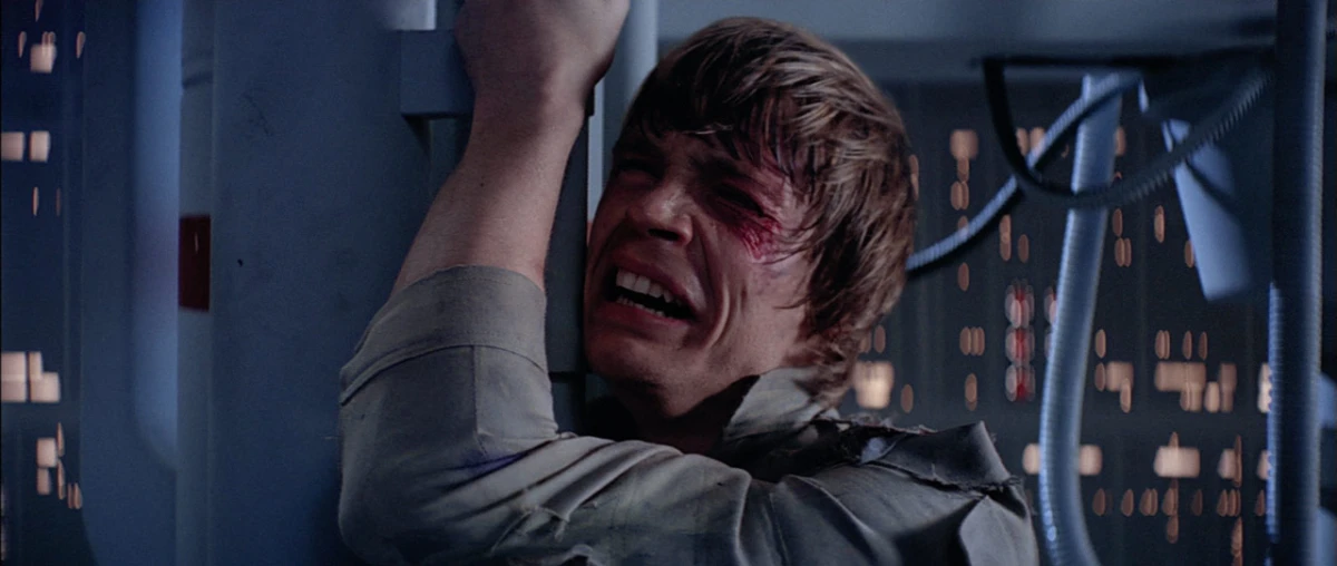 Luke Skywalker crying noooo